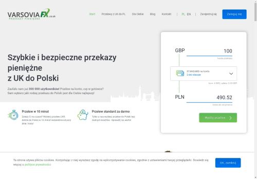 VARSOVIA FX LTD SPÓŁKA Z OGRANICZONĄ ODPOWIEDZIALNOŚCIĄ ODDZIAŁ W POLSCE